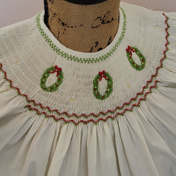 SMOCKED LITTLE GIRL'S DRESS - Picture 1 of 5